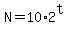 N+=+10%2A2%5Et