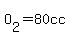 O[2]=80cc