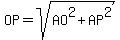 OP=sqrt%28AO%5E2+%2B+AP%5E2%29
