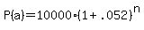 P%28a%29+=+10000%281%2B.052%29%5En