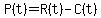 P%28t%29=R%28t%29-C%28t%29