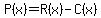 P%28x%29=R%28x%29-C%28x%29