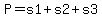 P=s1%2Bs2%2Bs3