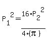 P%5B1%5D%5E2=16%2AP%5B2%5D%5E2%2F%284%28pi%29%29