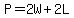 P+=+2W+%2B+2L