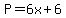 P+=+6x+%2B+6