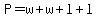P = w + w + l + l