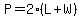 P = 2(L+W)