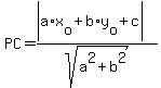 PC=%28abs%28a%2Ax%5Bo%5D%2Bb%2Ay%5Bo%5D%2Bc%29%29%2Fsqrt%28a%5E2%2Bb%5E2%29