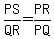 PS%2FQR=PR%2FPQ