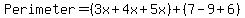 Perimeter=%283x%2B4x%2B5x%29%2B%287-9%2B6%29