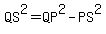 QS%5E2+=+QP%5E2+-+PS%5E2