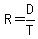 R=+D%2FT