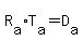 R[a]T[a]=D[a]