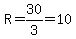 R+=+30%2F3+=+10