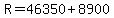R+=+46350+%2B+8900