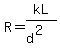 R=kL%2F%28d%5E2%29