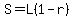 S=L%281-r%29