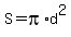 S=pi%2Ad%5E2