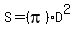 S+=+%28pi%29D%5E2