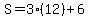 S+=+3%2812%29%2B6