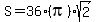 S+=+36%28pi%29%2Asqrt%282%29