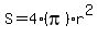 S+=+4%2A%28pi%29%2Ar%5E2