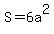 S+=+6a%5E2