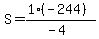 S=%281%28-244%29%29%2F%28-4%29
