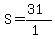 S=%2831%29%2F%281%29