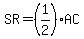 SR = (1/2)AC