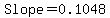 Slope=0.1048