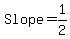 Slope=1/2