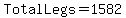 TotalLegs+=+1582
