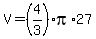 V=+%284%2F3%29%2Api%2A27