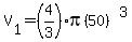 V%5B1%5D+=+%284%2F3%29%2Api%2850%29%5E3