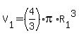 V%5B1%5D+=+%284%2F3%29%2Api%2AR%5B1%5D%5E3