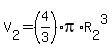 V%5B2%5D+=+%284%2F3%29%2Api%2AR%5B2%5D%5E3