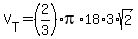 V%5BT%5D=%282%2F3%29pi%2A18%2A3%2Asqrt%282%29