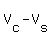 V[c]-V[s]