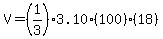 V+=+%281%2F3%293.10%28100%29%2818%29