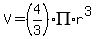 V+=+%284%2F3%29%2API%2Ar%5E3