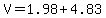 V+=+1.98+%2B+4.83
