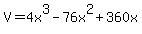 V+=+4x%5E3-76x%5E2%2B360x