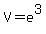 V+=+e%5E3
