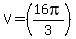 V+=+%2816pi%2F3%29