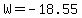 W+=+-18.55