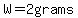W=2grams