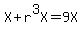 X%2Br%5E3X=9X