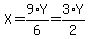 X=9%2AY%2F6=3%2AY%2F2